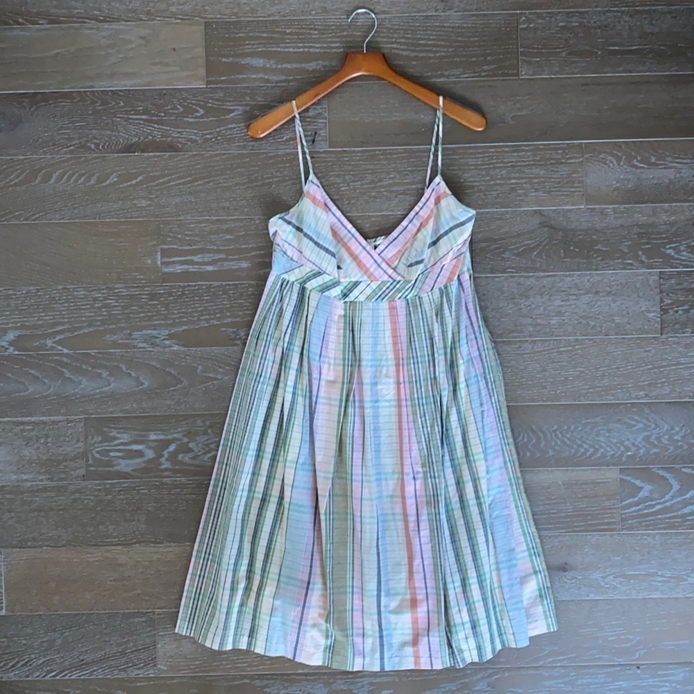 American Living Plaid Cotton Pleated Dress | 12